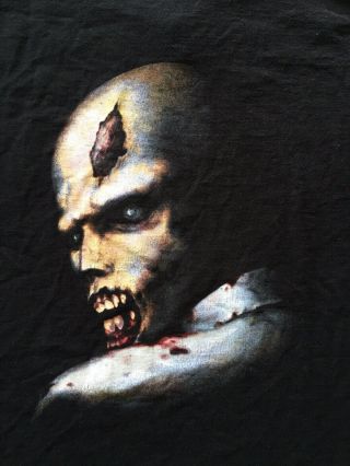 Vintage Resident Evil Capcom Men ' s XL Black 90s Video Game Promo T Shirt 5