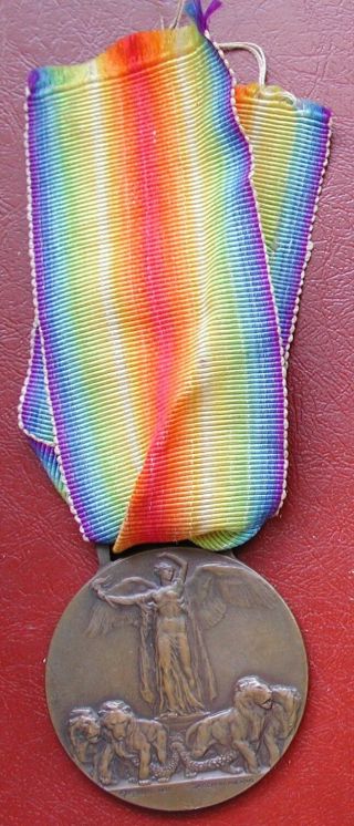 Italian W.  W.  I° Bronze Interallied Victory Medal Prima Guerra Mondiale - Sacchini