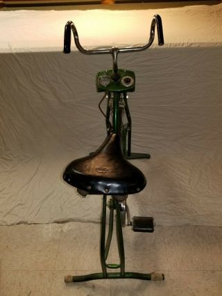 Schwinn Vintage Exerciser Stationary Bicycle Campus Green Circa 1969 6