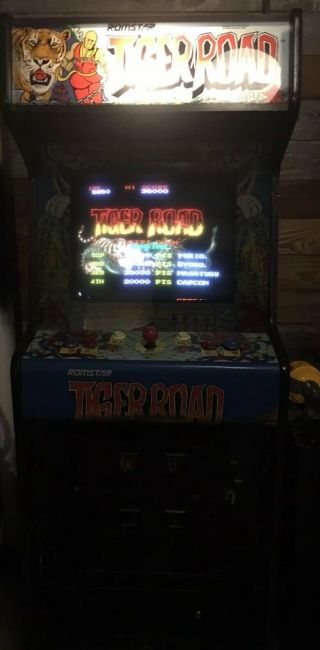 1987 Upright Vintage Tiger Road Arcade Machine By Capcom