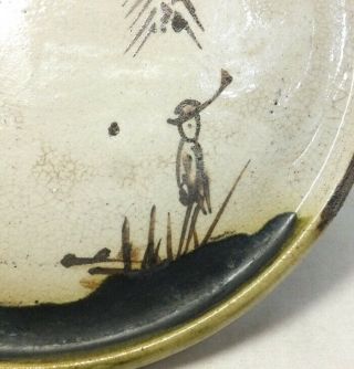 G626: Popular Japanese really old ORIBE pottery plate called ANDON - ZARA 3