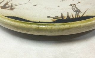 G626: Popular Japanese really old ORIBE pottery plate called ANDON - ZARA 8