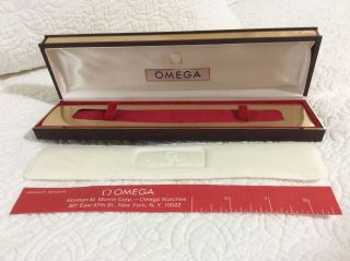 Vintage Omega Wristwatch Display Case & Cleaning Cloth (No Outer Box) 3