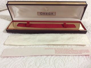 Vintage Omega Wristwatch Display Case & Cleaning Cloth (No Outer Box) 4