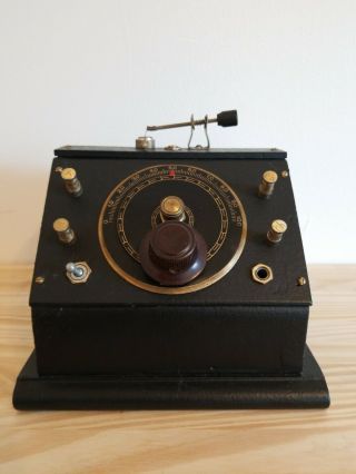 Vintage Crystal Radio,  Cat Whisker Receiver