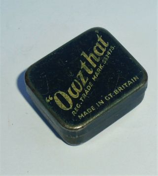 Vintage Owzthat Cricket Game In Tin With Rules 5