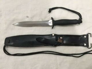 Vintage Gerber Mark Ii 1989 Fighting/combat Knife With Sheath