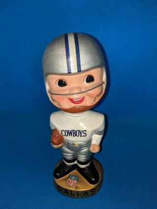 Dallas Cowboys Nfl 1960’s Vintage Bobblehead.  Made In Japan.  6” Tall