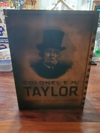 Vtg Eh Taylor Wooden Box Crate Kentucky Medicinal Whiskey