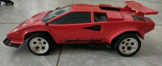 VTG Tyco RC 9.  6V Turbo Lamborghini Countach Remote Control Batteries Chargers 3