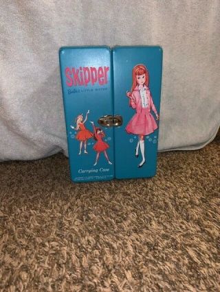 Vintage Skipper Barbie Carrying case with dolls,  clothes and accessories 2