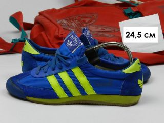 Vintage Adidas Womens Rare Sneakers Blue Yellow Taiwan Shoes Uk6/ Us7,  5/ 24,  5cm