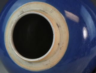 Antiqu.  Chinese Blue Porcelain Covered Ginger Jar 6