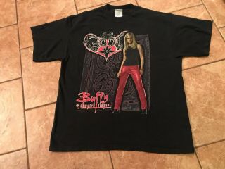 SPIKE BUFFY THE VAMPIRE SLAYER SHIRT Vtg jason Friday 13th promo XL horror 3