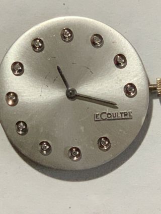 Vintage Lecoultre K818/1cw With Diamonds Movement - Runs