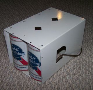Vintage Pabst Blue Ribbon Beer Lighted Six Pack Display Sign Flashing Light 6