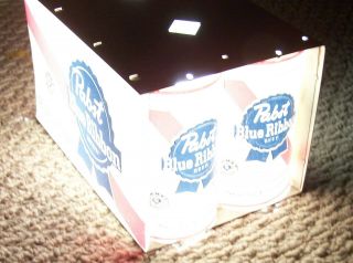 Vintage Pabst Blue Ribbon Beer Lighted Six Pack Display Sign Flashing Light 8