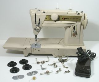 Rare Vintage Singer 431g Sewing Machine W/ Attachments For Parts/restoration