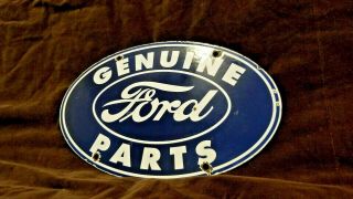 Vintage Ford Porcelain Gas Auto Motor Service Station Model T Dealership Sign