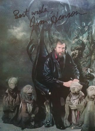 Jim Henson Autographed/hand - Signed Dark Crystal Vintage Page;muppets