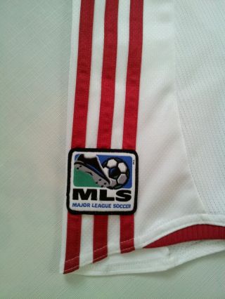 VINTAGE RARE ADIDAS CLIMA365 CLIMACOOL CHICAGO FIRE 10 BLANCO JERSEY IN SIZE S 5