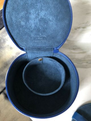 Auth Louis Vuitton Vintage Blue Epi Ecrim Bijoux Large Jewelry Box.  Gorgeous 6