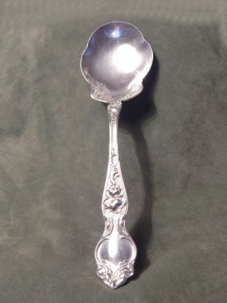 R.  Wallace & Sons Violet Sterling Silver 8 - 3/8 " Casserole/berry Spoon No Mono 65