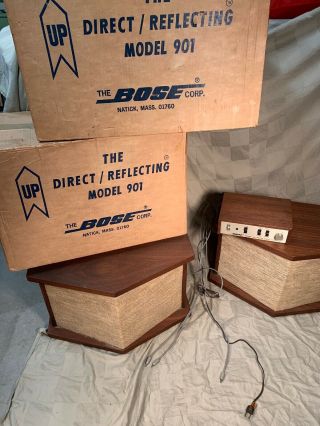 Vintage Bose 901 Direct ReflectIng Speakers Active Equalizer Box 2
