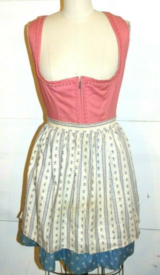 Vintage German Dirndl Dress Floral Oktoberfest Size 38