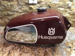 Vintage Husqvarna Gas Tank Dirtbike 390 Wr 250 Steel Petrol Husky Sweden Ahmra