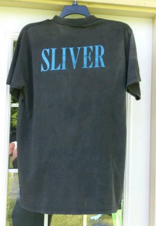 Vtg Giant 90s Nirvana Sliver shirt XL Thrashed faded Grunge Licensed under Giant 11