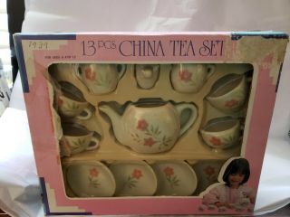 Vintage Childs 13 Piece China Tea Set