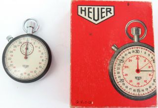 Vintage Heuer 7701 7j Split Second Stopwatch.