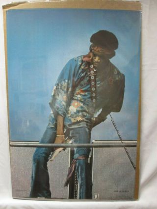 Jimi Hendrix Guitarist Rock Vintage Poster Garage 1976 Cng195