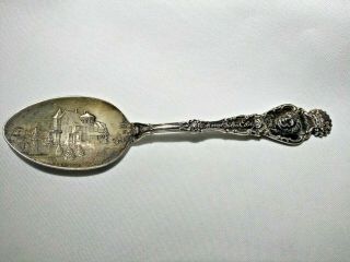 1898 Mary Baker Eddy Creator - Christian Science - Sterling Souvenir Spoon By Durgin