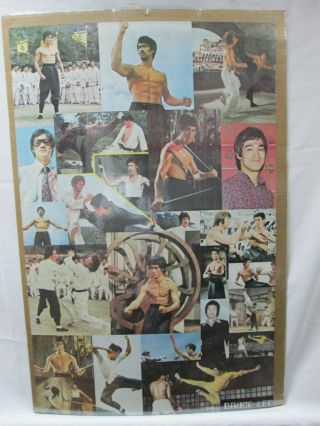 Bruce Lee Collage Vintage Poster 1970 