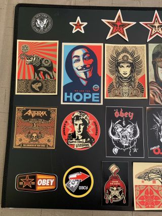 Vintage 30 Sticker Set Obey Shepard Fairey Andre The Giant Poster Print 2