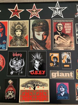 Vintage 30 Sticker Set Obey Shepard Fairey Andre The Giant Poster Print 3
