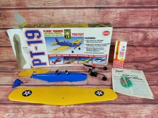 Vintage Cox Thimble - Drome PT - 19 Flight Trainer Complete w/ Engine Starter Kit 2