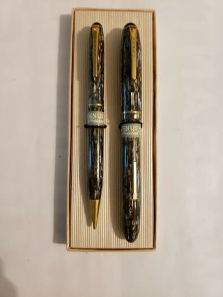 Vintage Fountain Pen & Mechanical Pencil Set,  " Venus President "