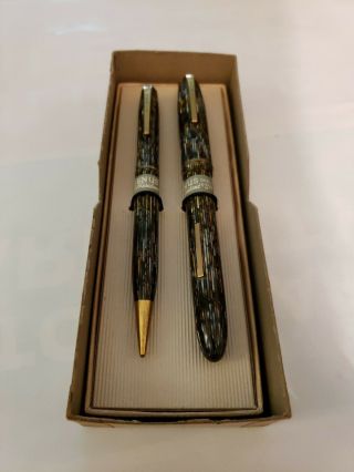 Vintage Fountain Pen & Mechanical Pencil Set,  
