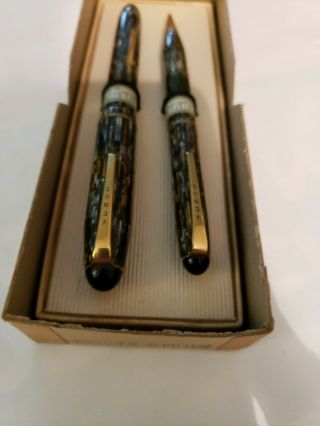 Vintage Fountain Pen & Mechanical Pencil Set,  