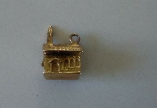 Vintage 9ct Solid Gold Church Stanhope Charm The Lords Prayer 2.  8g