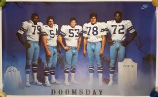 Nike Doomsday Poster Vintage Dallas Cowboys 22x36 Doomsday Ii Defense