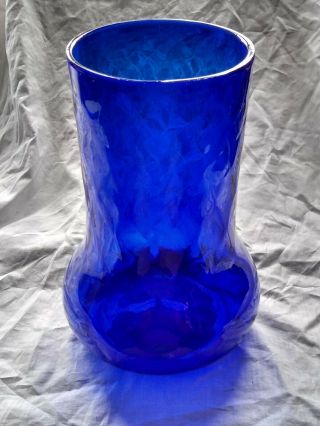Vintage James Powell & Son Whitefriars Sanctuary Blue Vase After William Butler