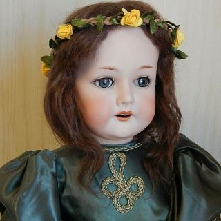 Antique C.  M.  Bergmann 1916 23 " Bisque Head Doll W/composition Ball Jointed Body