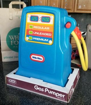 Vintage Little Tikes Gas Pump Pumper Mib 1987 Kids Toy 18 " - Rare