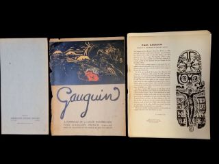 Paul Gauguin Portfolio Of 12 Color Antique Woodblocks Naonao Tahiti