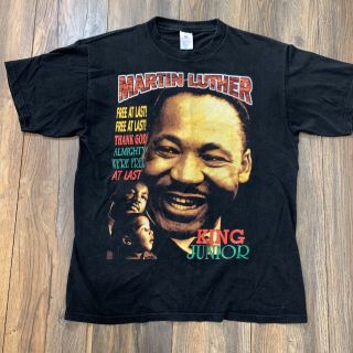 Rare Vintage Dr.  Martin Luther King Jr Rap Tee 90’s Black Empowerment Shirt Xl