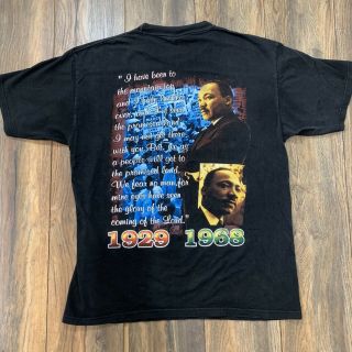 Rare Vintage Dr.  Martin Luther King Jr Rap Tee 90’s Black Empowerment Shirt XL 4